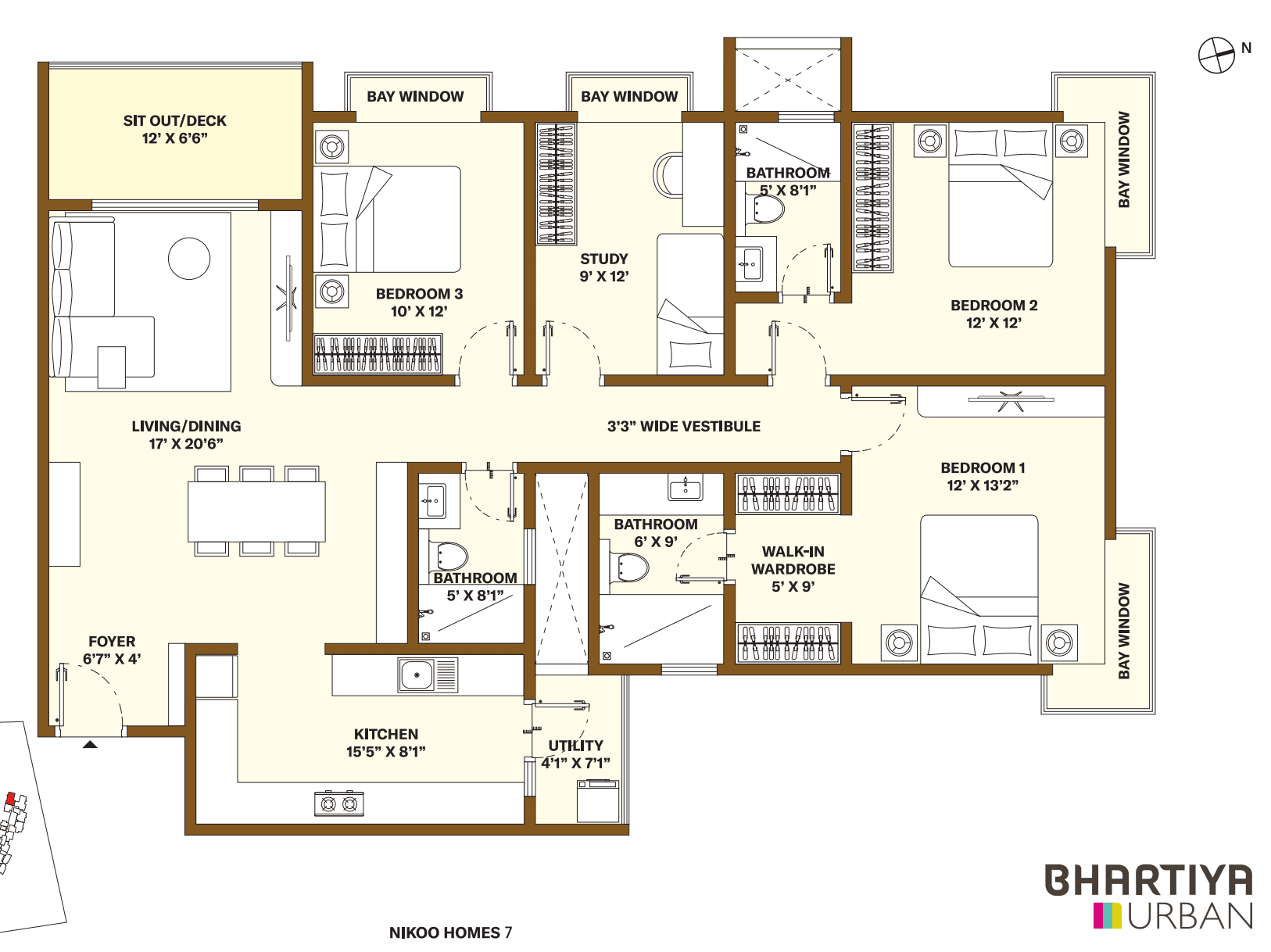 3.5 BHK